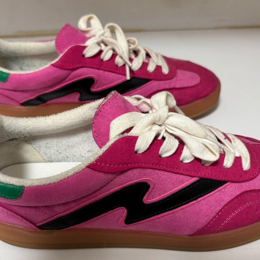 Pink and Green Gia Court sneaker from Madden Girl Sneaker Size 9